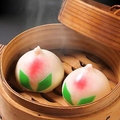 料理メニュー写真&nbsp;もも饅頭　(3個)