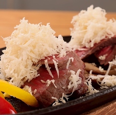 フォロワー限定！山盛りハラミステーキの山わさびタワー