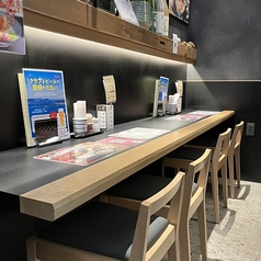 【気軽にお食事を楽しみたい時に◎1名様掛けカウンター席】ちょい飲みやサク飲みも大歓迎！1名様掛けカウンター席もございます◎お一人でのご利用も大歓迎です！ご来店を心よりお待ちしております。