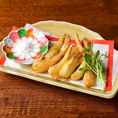 島らっきょうの天ぷらの写真