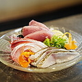 料理メニュー写真&nbsp;特製醤油で食べる 刺身3点盛り合わせ