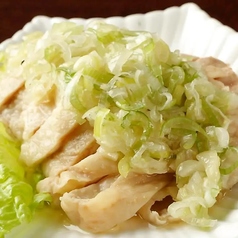 ネギ蒸し鶏