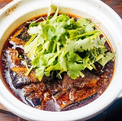パクチー麻婆茄子