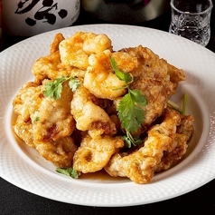 海老と豚肉の揚げ物の甘酢炒め