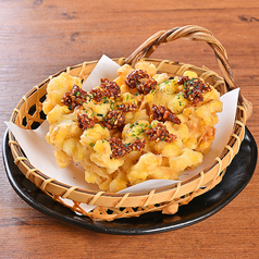 とうもろこしのかき揚げ　サクサクバター醤油