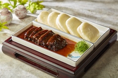 角煮と高菜の土鍋(桂宮写真)(割りパン別売り)