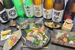 忘年会個別盛りコースもご用意。お刺身や藁焼き、充実した内容でご用意しております!