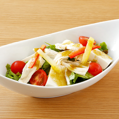 豆冨と湯葉の九条ネギドレサラダ（フル/ハーフ）