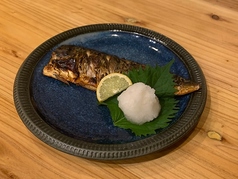 脂がのった塩サバ
