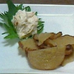 いぶりがっこと醤油麹チーズ