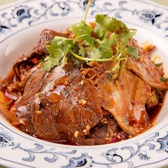 牛肉とハチノスのスパイス和え