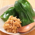 料理メニュー写真&nbsp;パリパリピーマンと肉味噌