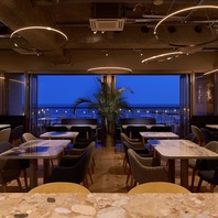 海を望む絶景と上質な空間で、特別なひと時を。