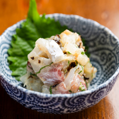 真鯛の昆布梅肉和え