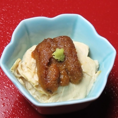 トロ湯葉のウニのせ