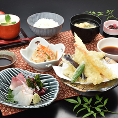 天ぷら刺身御膳