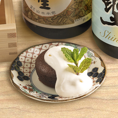 フォンダンショコラバニラアイス添え