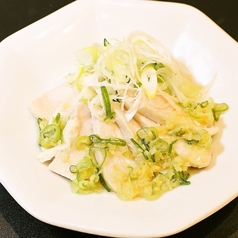 蒸し鶏葱生姜ソース