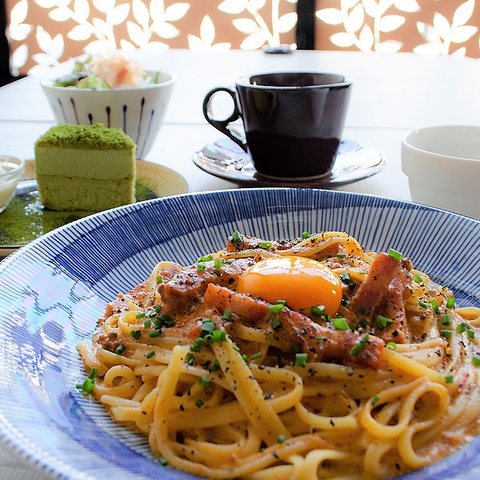 【ひよりのパスタ】　美濃焼の器でいただく様々な食材を使ったオリジナリティ溢れる♪