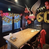 お誕生日や記念日のお祝いもお任せください！