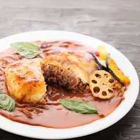 焼肉店だからこその贅沢ハンバーグは当店の自慢ランチ！