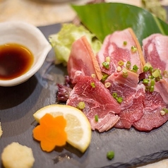 ヤギの刺身 (Goat meat sashimi )