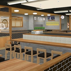 カウンターでサクッとチョイ飲みもOK！お一人様からご利用頂けます。※写真は系列店です