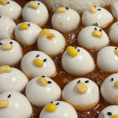 うずらひよこトッピング
