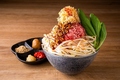 料理メニュー写真&nbsp;もんじゃ　旨辛坦々 ～ひき肉と黄金比率の坦々味噌仕上げ～