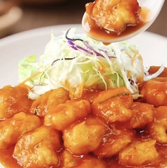 エビチリソース炒め