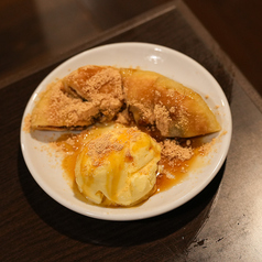 ホットク黒蜜バニラアイス