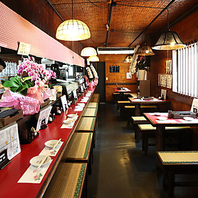 駅近の落ち着いた空間で気軽に楽しめる！