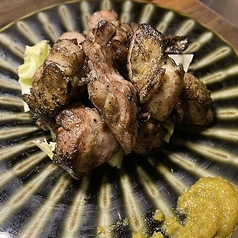 宮崎名物!地鶏のもも炭火焼きw/大分の柚子胡椒