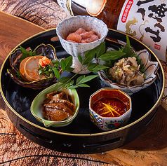 本日の酒肴五種盛り