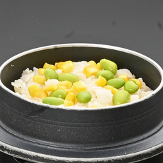 【新】とうもろこしと枝豆の釜飯