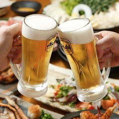 ◆アサヒスーパードライ付2時間飲み放題2480円⇒1980円