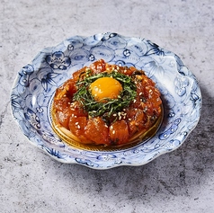 マグロの韓国風ユッケ
