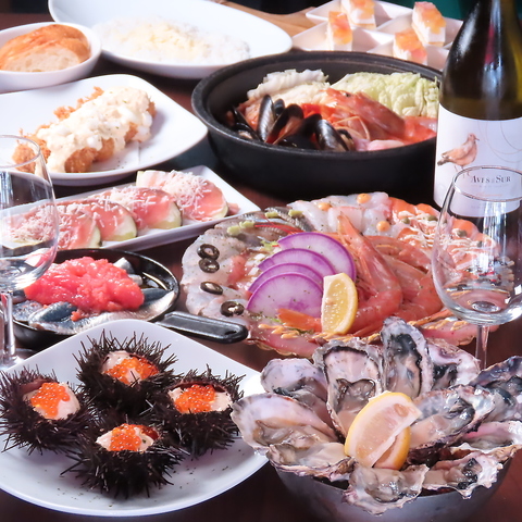デートや女子会、宴会で使いたい破格で美味しい牡蠣をはじめ新鮮な魚介を楽しめるお店