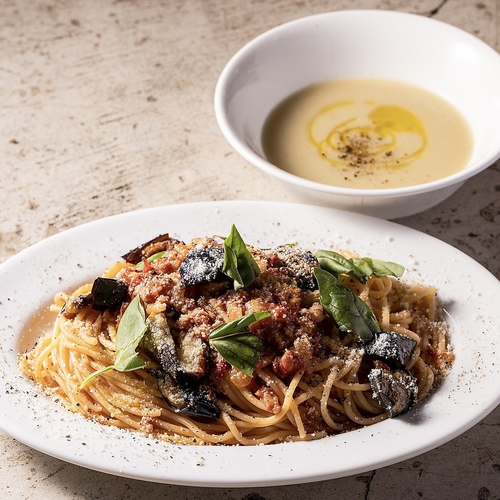 【LUNCH SET】前菜×選べるパスタSet♪ ランチタイムには、前菜と選べるパスタのセット