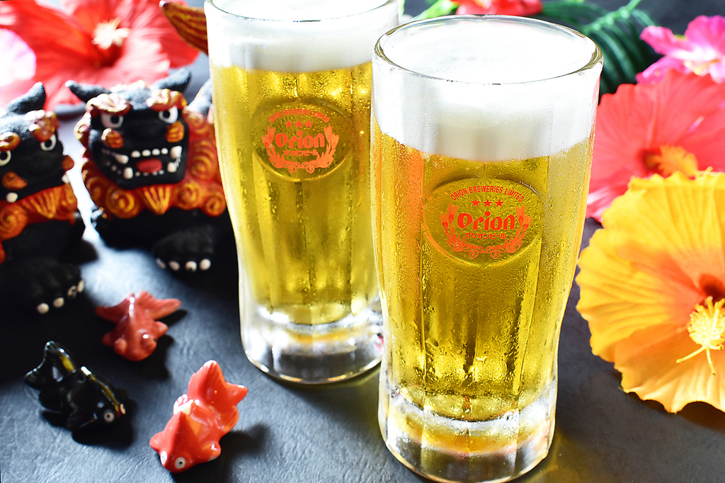 【ドリンク】沖縄らしくシークワーサーのカクテルやオリオンビール、泡盛もそろえています♪