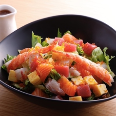シーフードサラダ 胡麻醤油ドレッシング