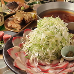 【要予約】4階あんごさくの大人気のぶりしゃぶをご用意♪ねぎがおかわり必至。