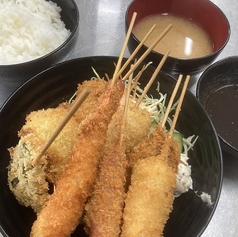 串カツ定食(8本盛り)