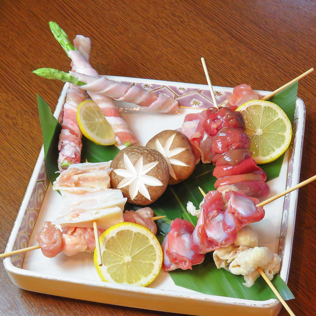 串焼きも大人気メニューになります！　お酒に合うこと間違いなし◎