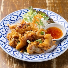 ハーフ　ソフトシェルのニンニク揚げ