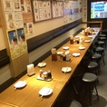貸切のご利用は30名様から最大40名様までOK！店舗貸切は開けたお席で開放的なご宴会をお楽しみ頂けます！