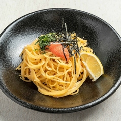 明太クリームパスタ
