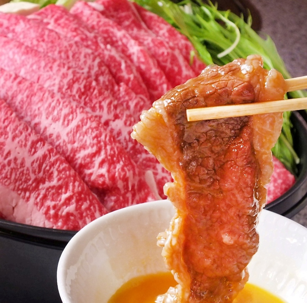 贅沢に!!　黒毛和牛すき焼きコース6500円★