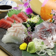 市場で店主が目利きした鮮魚を使った逸品が勢揃い