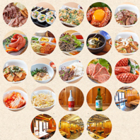 ■気分に合わせて選べる厳選お肉や韓国料理